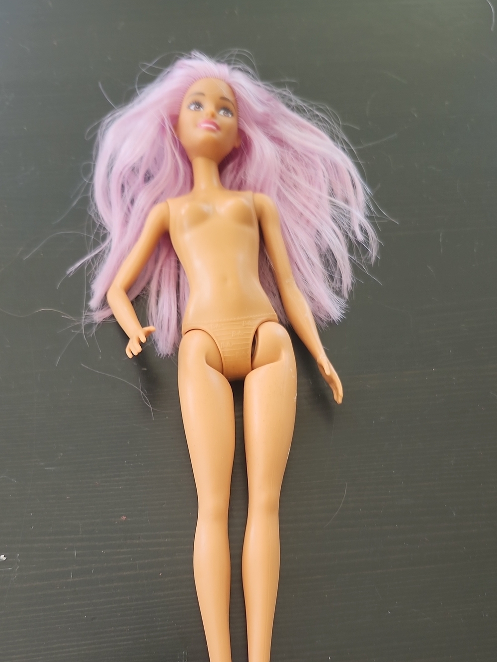Kids Bath & Hair Play Doll with Pastel Pink Hair